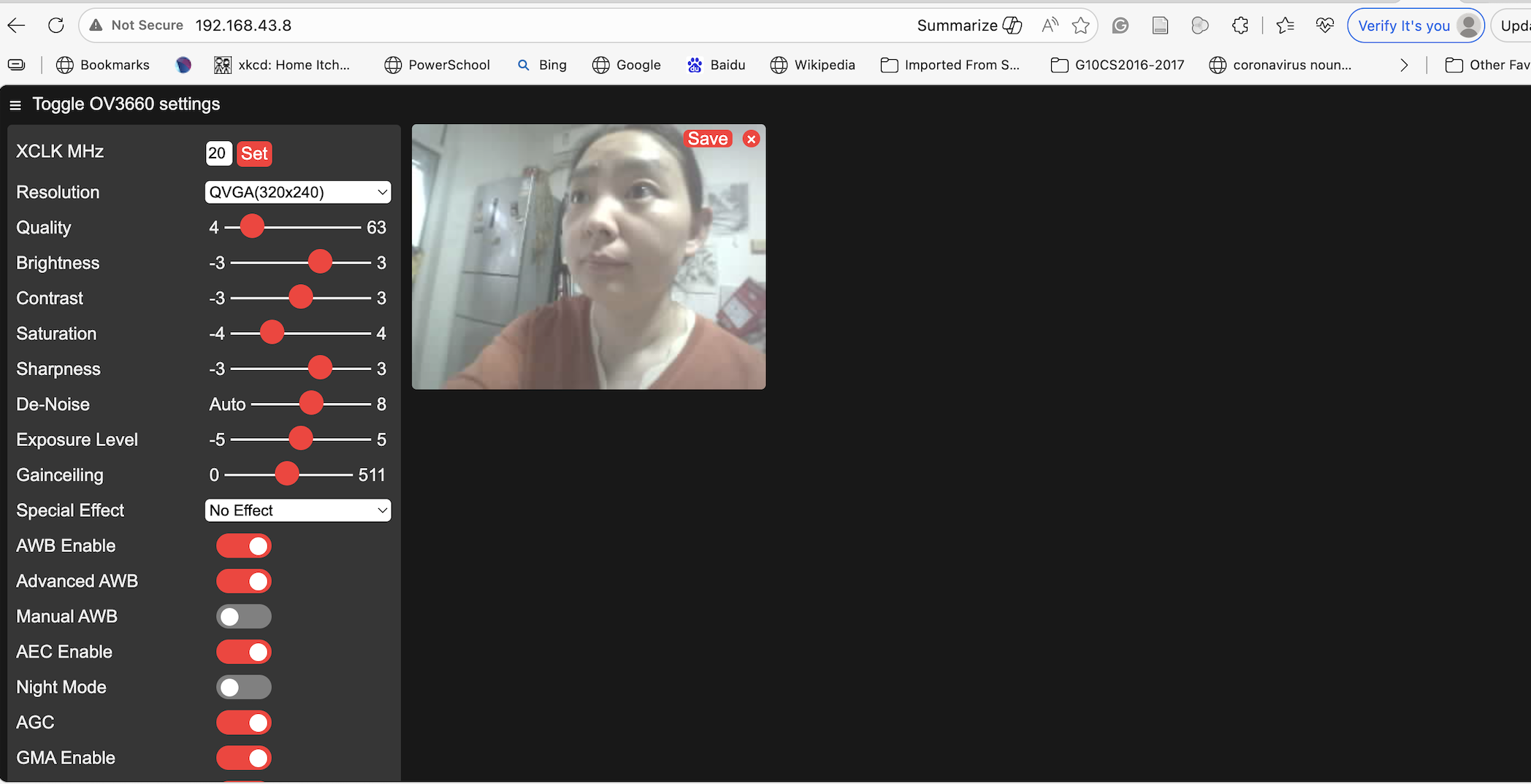 CameraWebServer Example